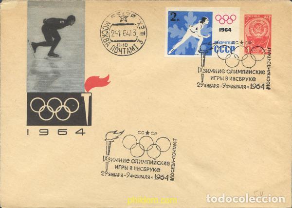 Sellos: 253016 USED UNION SOVIETICA 1964 9 JUEGOS OLIMPICOS DE INVIERNO. INNSBRUCK 1964