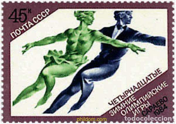 Sellos: 354762 MNH UNION SOVIETICA 1984 14 JUEGOS OLIMPICOS INVIERNO SARAJEVO 1984