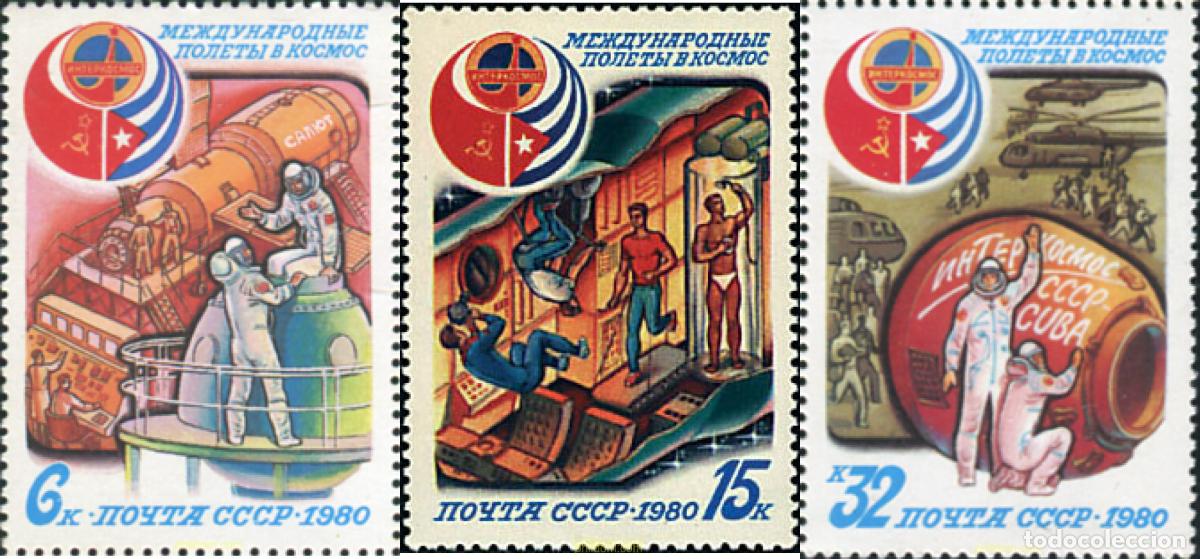Sellos: 63427 MNH UNION SOVIETICA 1980 INTERCOSMOS