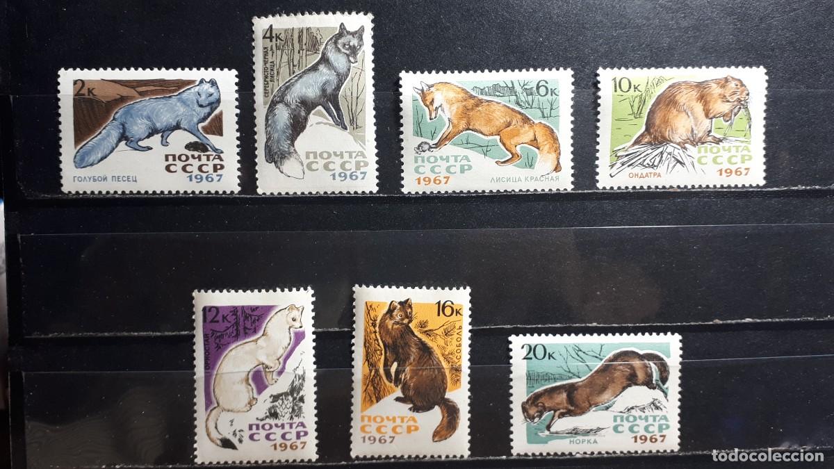 Sellos: RUSIA. A&Ntilde;O 1967. **. YVERT 3265/71