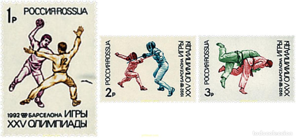 Sellos: 62615 MNH RUSIA 1992 25 JUEGOS OLIMPICOS VERANO BARCELONA 1992