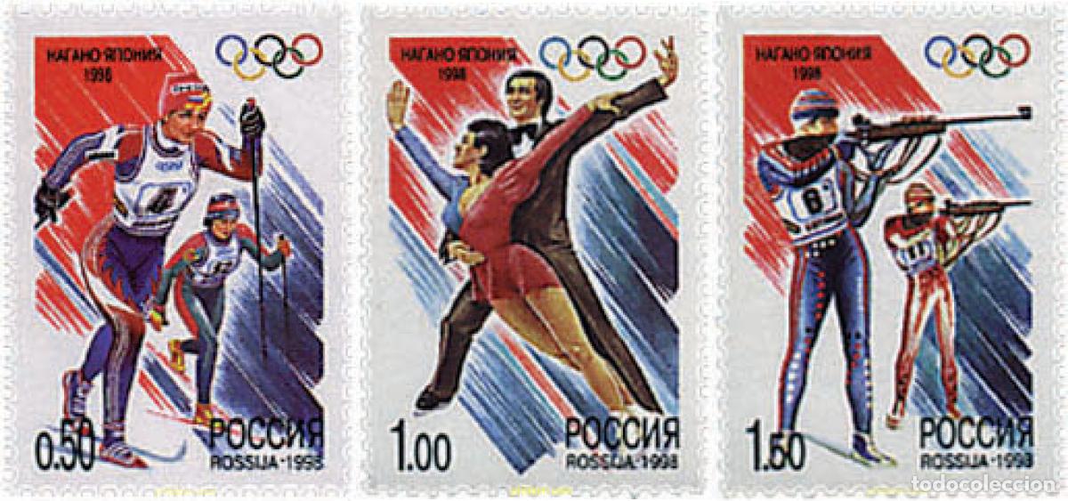 Sellos: 72417 MNH RUSIA 1998 18 JUEGOS OLIMPICOS DE INVIERNO NAGANO 1998