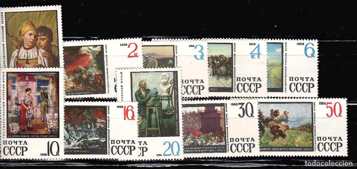 Sellos: SERIE DE SELLOS DE RUSIA, MUSEO DE ESTADO LENINGRADO 1968