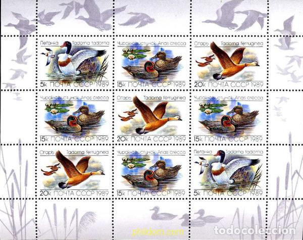 Sellos: 11486 MNH UNION SOVIETICA 1989 PATOS Y OCA