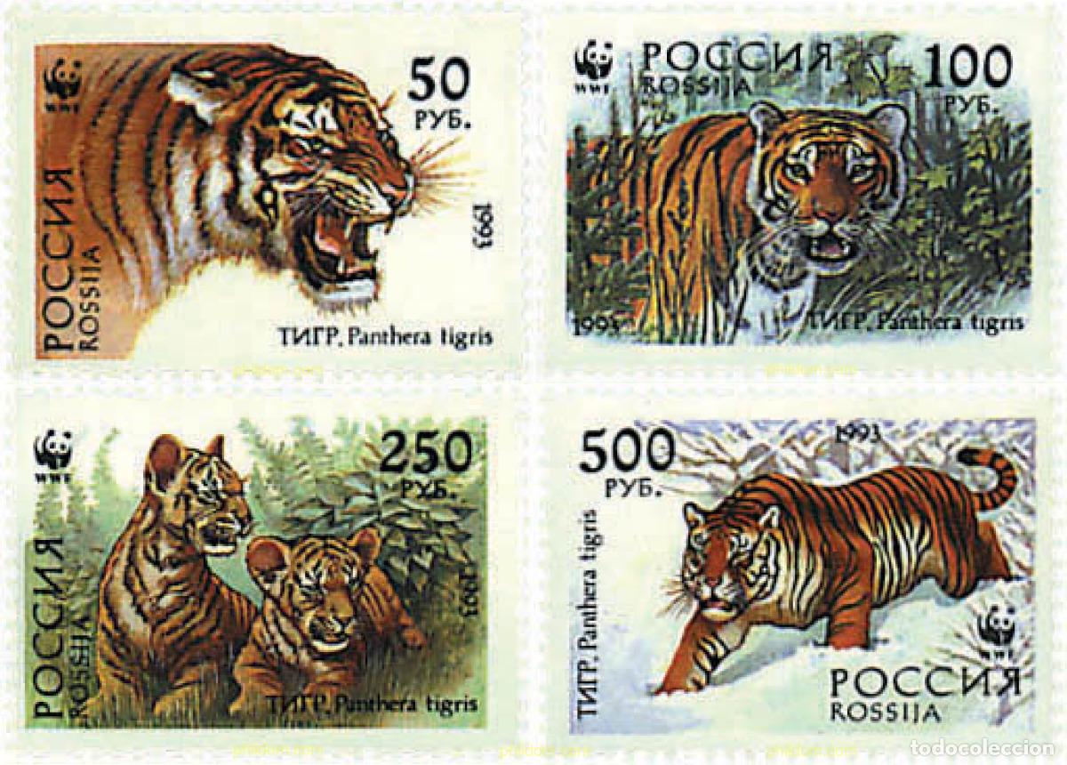 Sellos: 75175 MNH RUSIA 1993 TIGRE DE SIBERIA