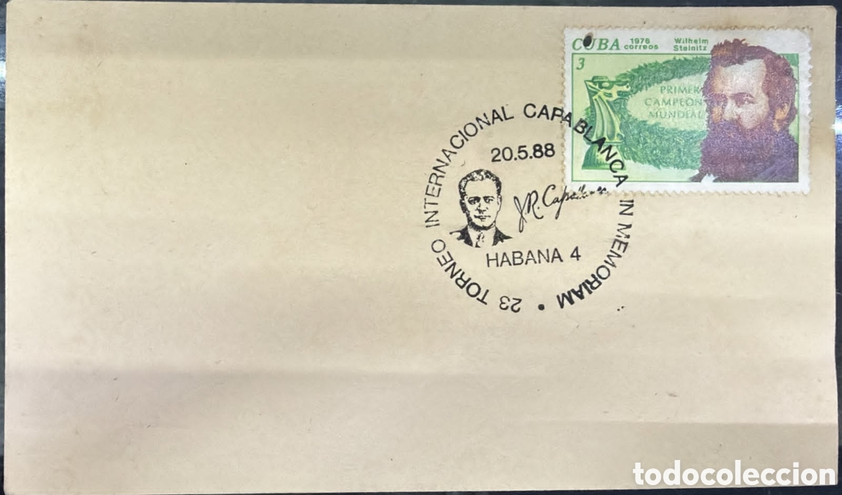 Sellos: CA) Cuba1988 (Year of cancellation/killing: 20.5.88) Chess / 23 Capablanca International Tournament
