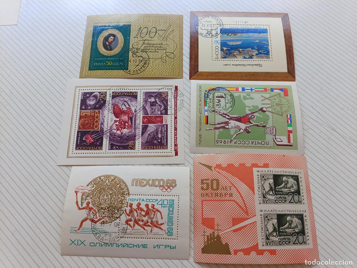 Sellos: URSS RUSIA. 6 HOJITAS BLOQUE