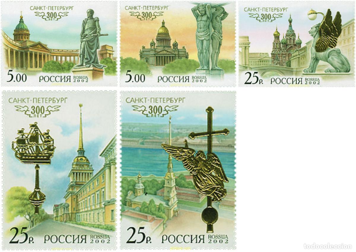 Sellos: 99201 MNH RUSIA 2002 300 ANIVERSARIO DE LA CIUDAD DE SAN PETERSBURGO