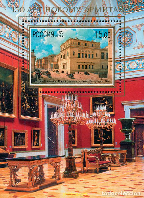 Sellos: 103700 MNH RUSIA 2002 150 ANIVERSARIO DEL NUEVO HERMITAGE