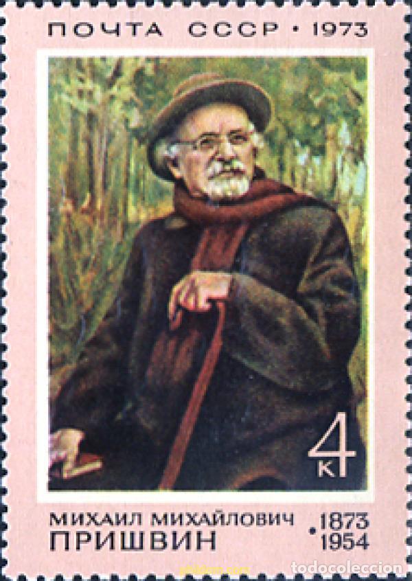 Sellos: 270522 MNH UNION SOVIETICA 1973 CENTENARIO DEL NACIMIENTO DE PRISHVINE