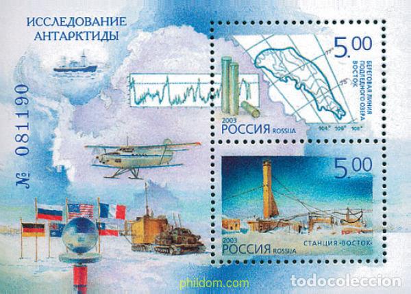Sellos: 123365 MNH RUSIA 2003 INVESTIGACION EN LA ANTARTIDA