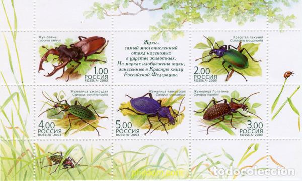 Sellos: 133198 MNH RUSIA 2003 INSECTOS