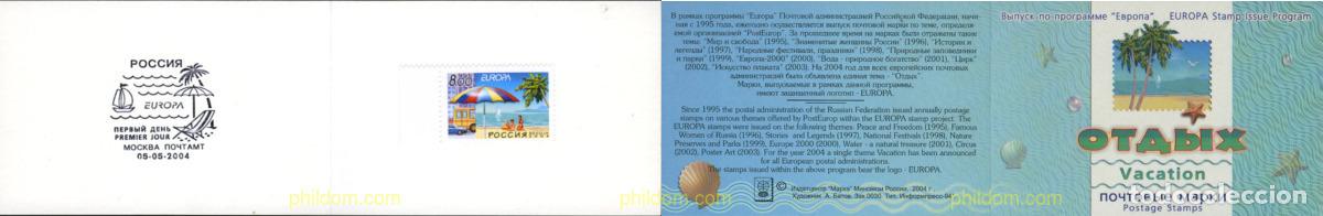 Sellos: 149095 MNH RUSIA 2004 EUROPA CEPT. VACACIONES