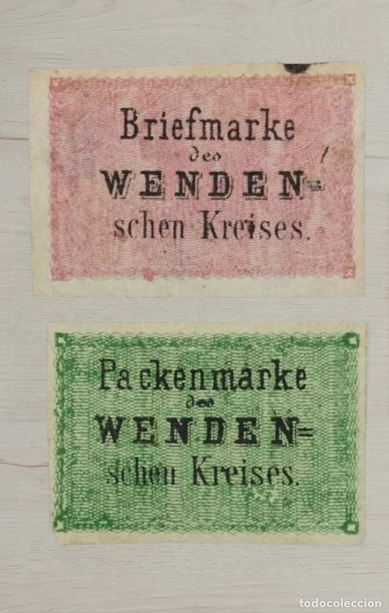 Sellos: WENDEN LIVONIA 1863-1864 Rare Local Issues &ndash; 2 Premium Stamps / Historic Typo Layouts / Mint Unused