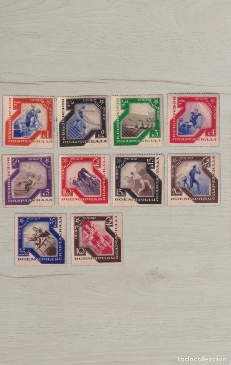 Sellos: USSR 1935 World Spartacis Games Set &ndash; Complete 10 Premium Stamps / Rare Sports Series / Mint Unused