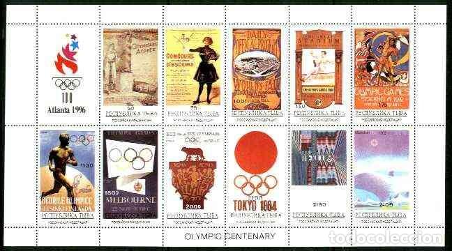 Sellos: TUVA TOUVA 1996 SHEET MNH ATLANTA JUEGOS OLIMPICOS OLYMPIC GAMES JEUX OLYMPIQUES DEPORTES SPORTS