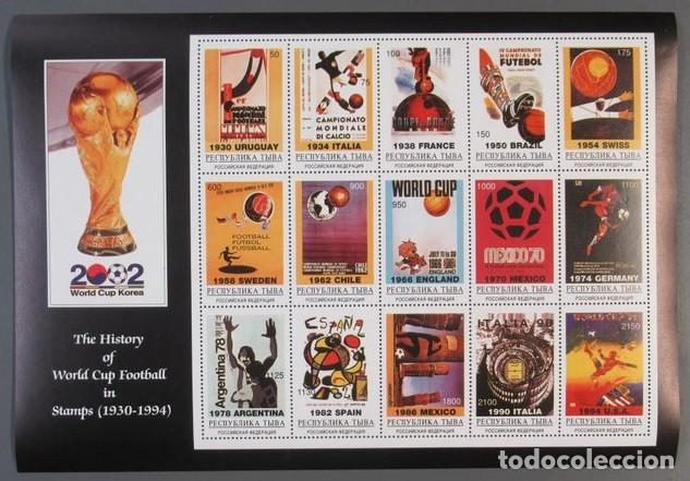 Sellos: TUVA TOUVA 2002 SHEET MNH HISTORIA DEL MUNDIAL DE FUTBOL WORLD CUP FOOTBALL SOCCER SPORTS DEPORTES
