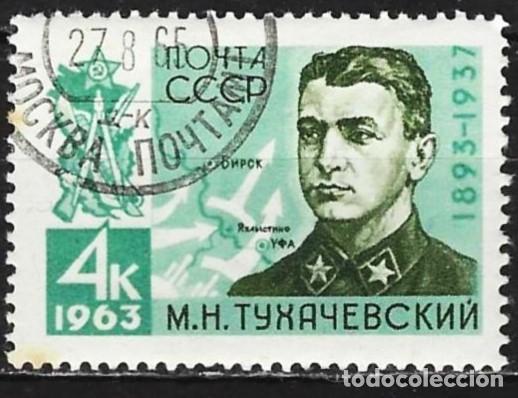 Sellos: Rusia ( URSS ) 1963 - Mi 2723 - YT 2636 - El mariscal Tukhachevsky