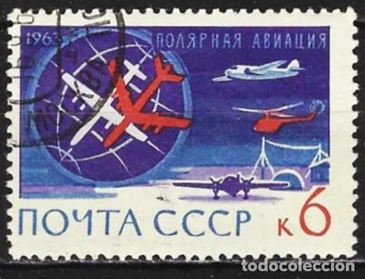 Sellos: Rusia ( URSS ) 1963 - Mi 2803 - YT 2714 - Investigaciones en la Ant&aacute;rtida