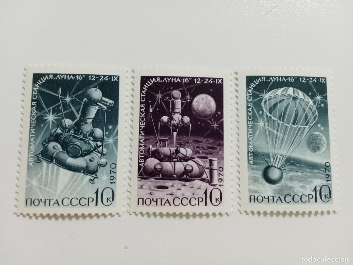Sellos: SELLOS RUSIA, A&Ntilde;O 1970, MICHEL 3838/40**MNH LUNA 16 ESTACI&Oacute;N PERSONAL.