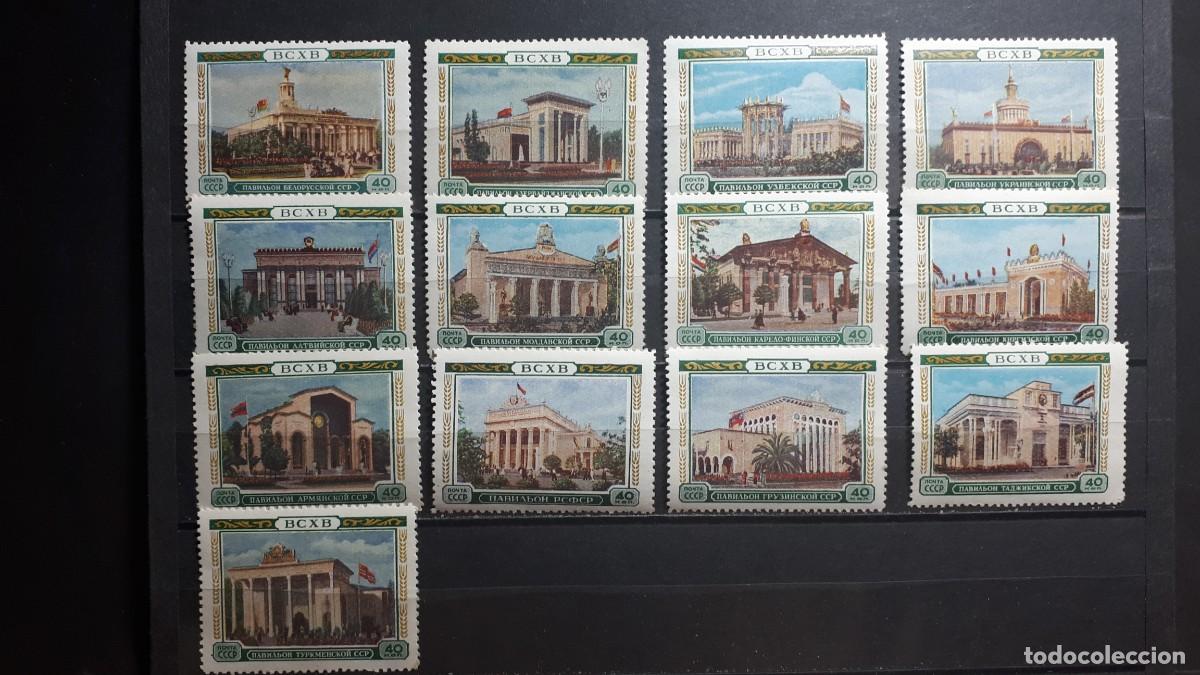 Sellos: RUSIA. A&Ntilde;O 1955. **. YVERT 1737/52, faltan 3 sellos para cpta.