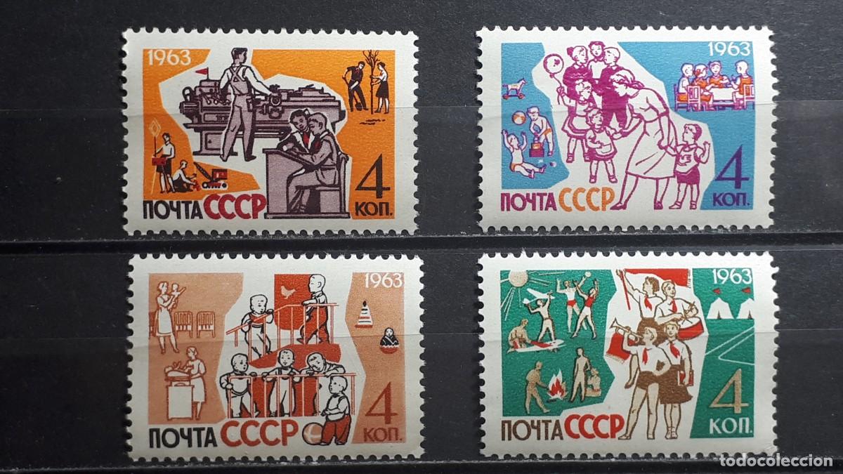 Sellos: RUSIA. A&Ntilde;O 1963. **. YVERT 2628/31