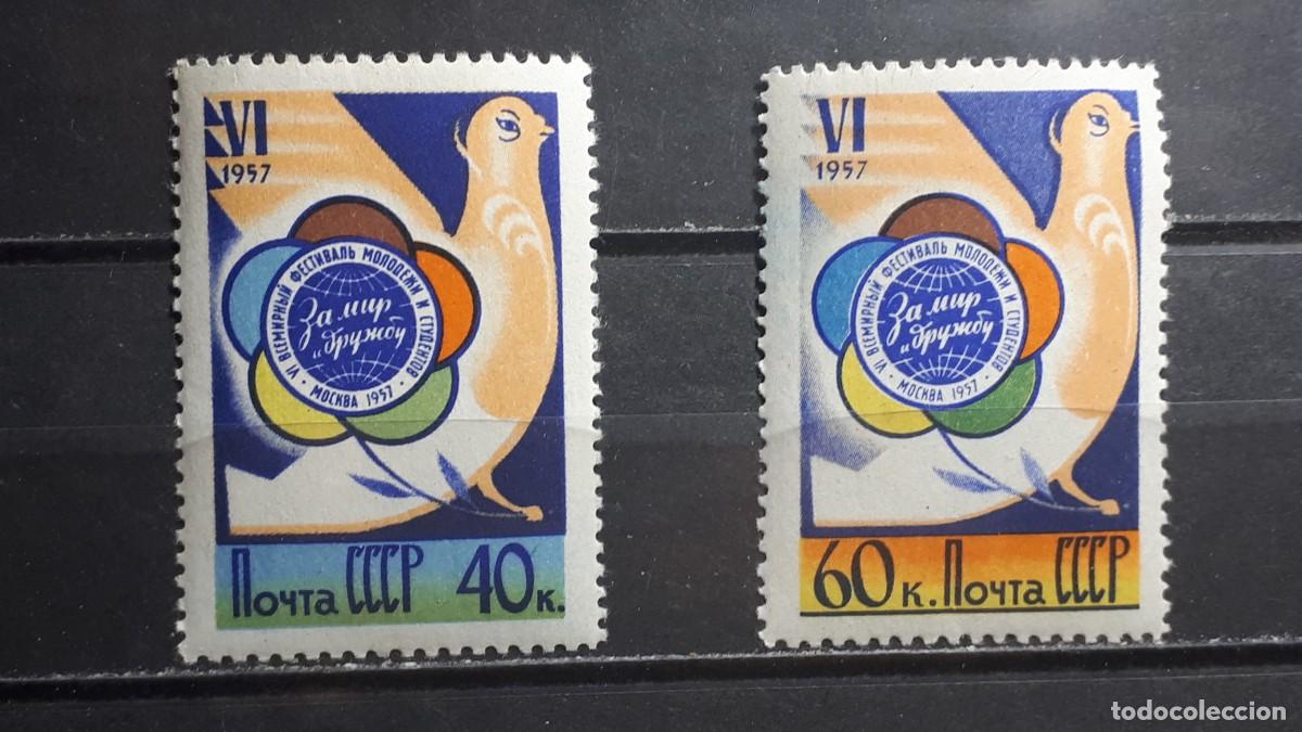 Sellos: RUSIA. A&Ntilde;O 1957. **. YVERT 1897/8