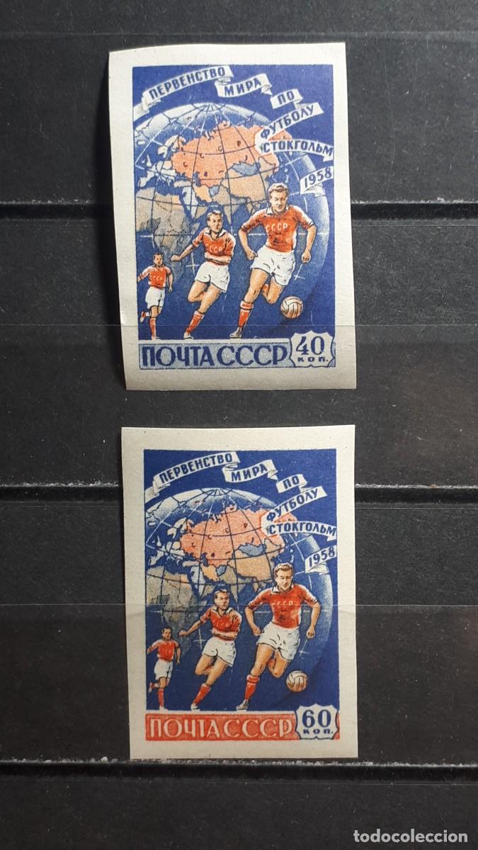Sellos: RUSIA. A&Ntilde;O 1958. **. YVERT 2056/7. SIN DENTAR