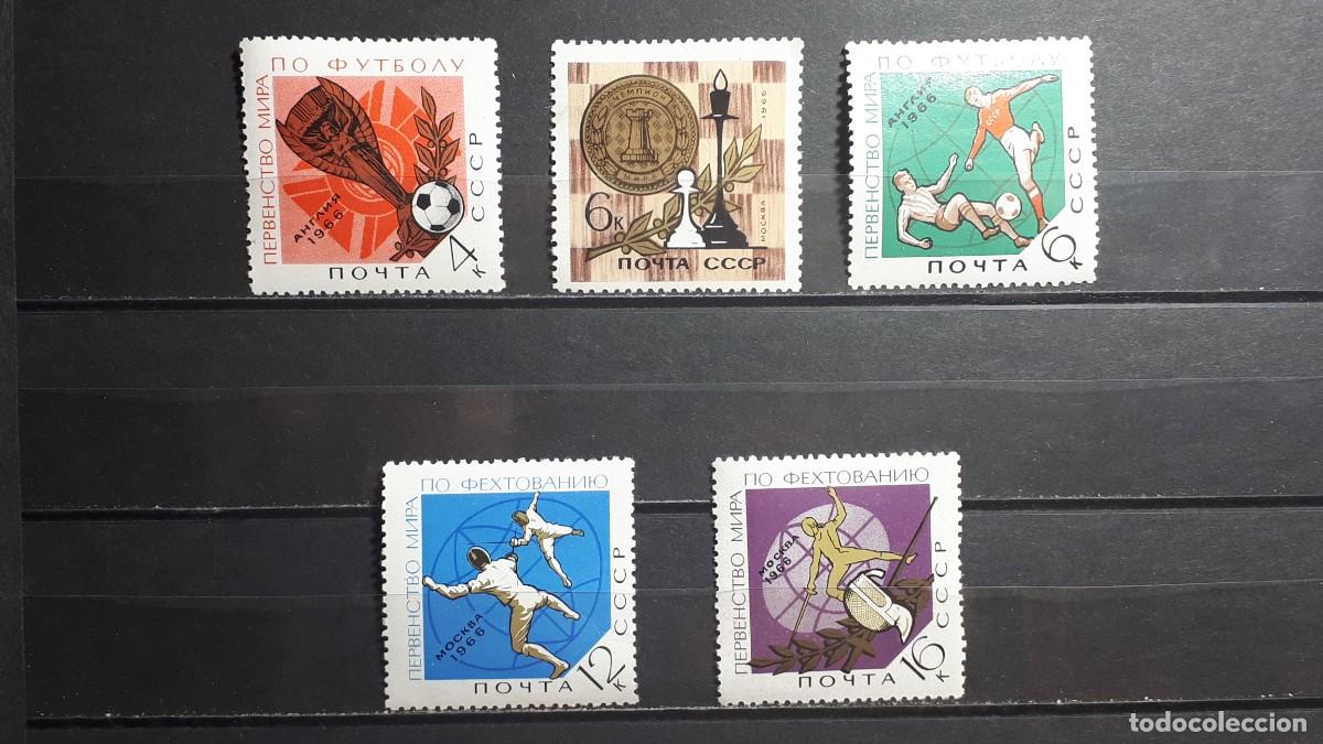 Sellos: RUSIA. A&Ntilde;O 1966. **. YVERT 3107/11