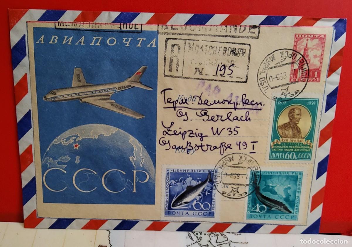 Sellos: CARTA CIRCULADA DE RUSIA CON FRANQUEO FILAT&Eacute;LICO.EXTRAORDINARIA CALIDAD