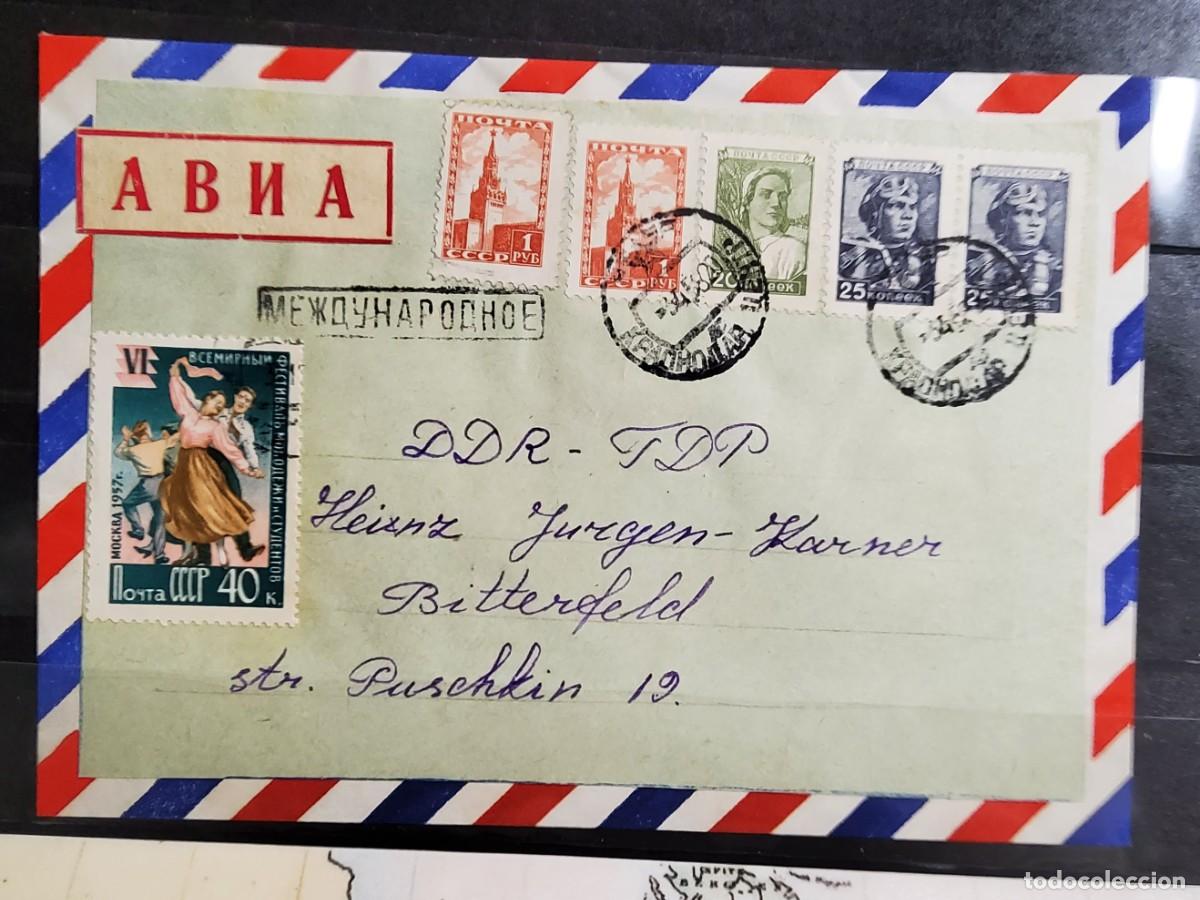 Sellos: CARTA CIRCULADA DE RUSIA CON FRANQUEO FILAT&Eacute;LICO.EXTRAORDINARIA CALIDAD