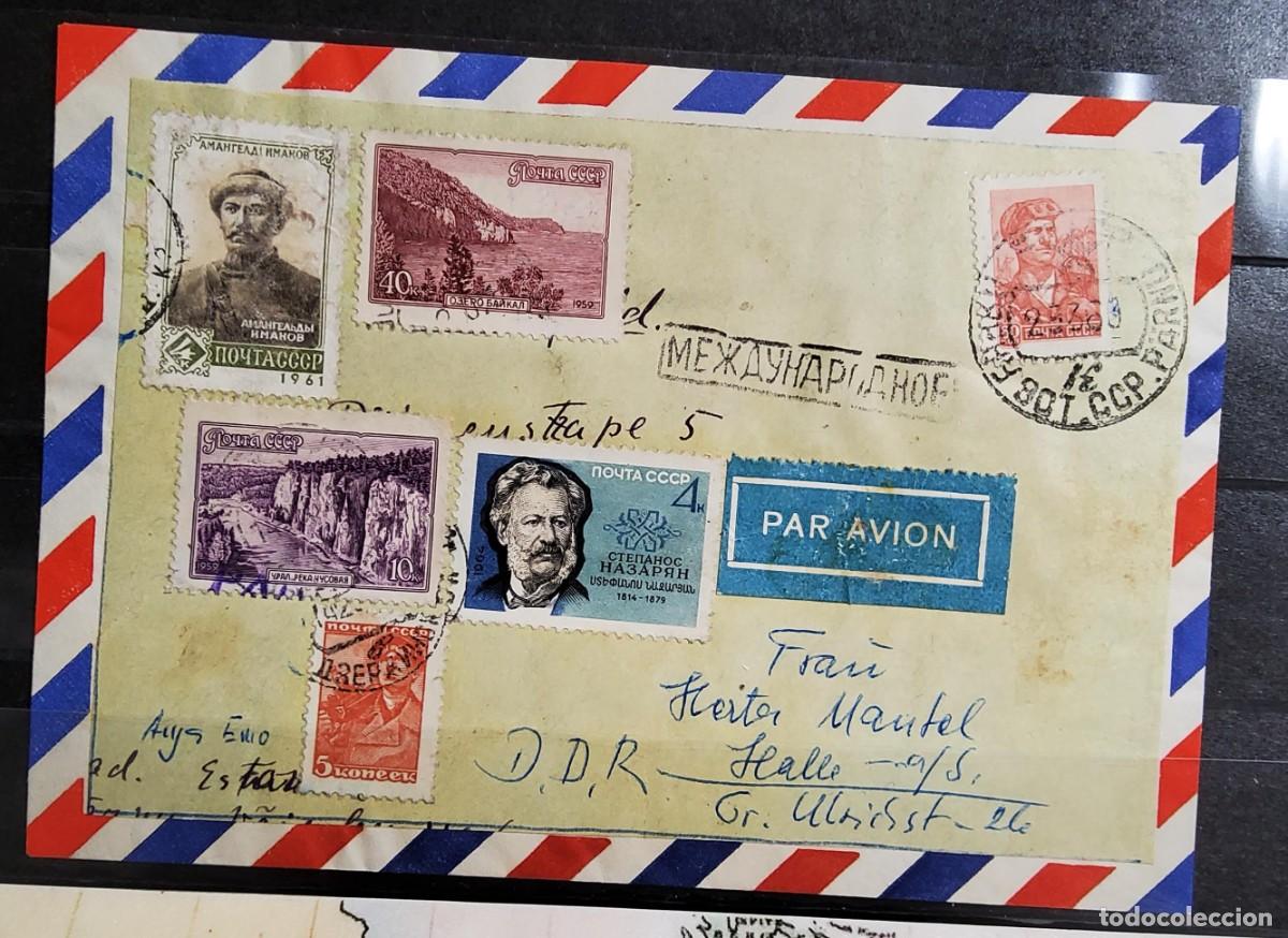 Sellos: CARTA CIRCULADA DE RUSIA CON FRANQUEO FILAT&Eacute;LICO.EXTRAORDINARIA CALIDAD