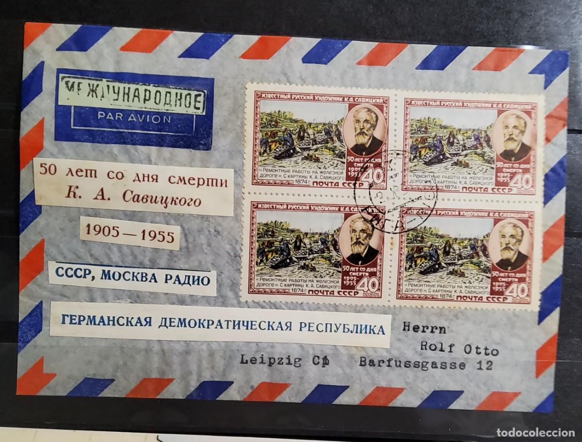 Sellos: CARTA CIRCULADA DE RUSIA CON FRANQUEO FILAT&Eacute;LICO.EXTRAORDINARIA CALIDAD