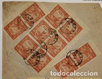 Sellos: MI) 1921 RUSSIA, HYPERINFLATION PERIOD: REGISTERED LETTER SENT FROM ODESSA TO GERMANY. A TOTAL FEE O