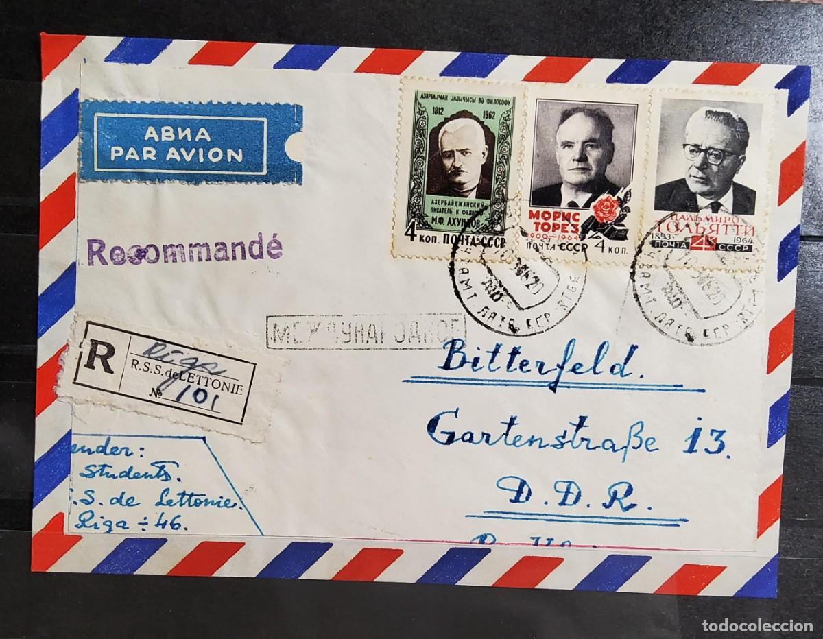 Sellos: CARTA CIRCULADA DE RUSIA CON FRANQUEO FILAT&Eacute;LICO ENTRE LOS A&Ntilde;OS 1950-1960.EXTRAORDINARIA CALIDAD