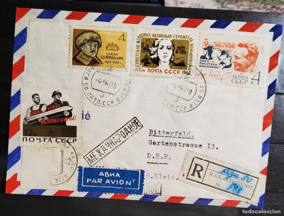 Sellos: CARTA CIRCULADA DE RUSIA CON FRANQUEO FILAT&Eacute;LICO ENTRE LOS A&Ntilde;OS 1950-1960.EXTRAORDINARIA CALIDAD