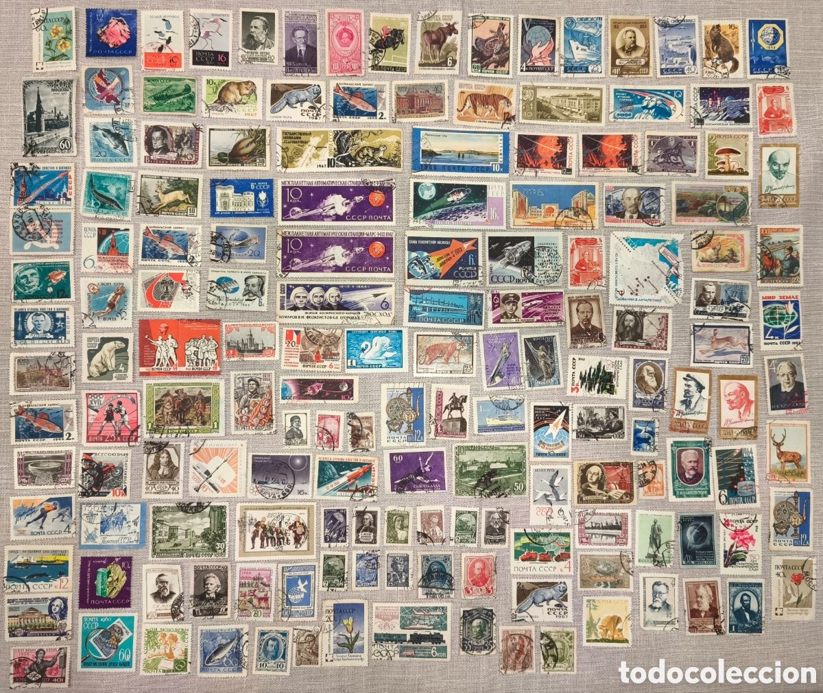 Sellos: Sellos de Pa&iacute;ses, U.R.S.S. (2 p&aacute;ginas, ver fotos)