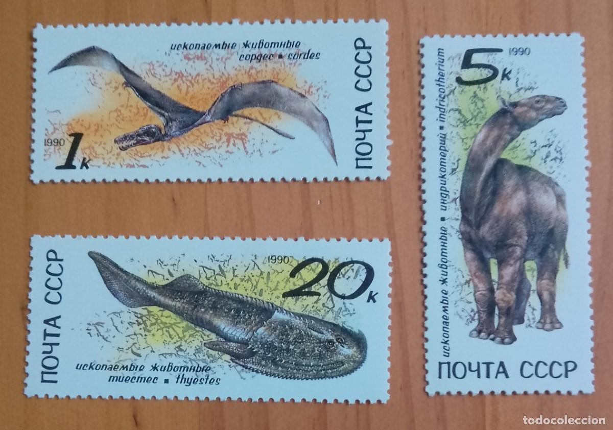 Stamps: LOTE CON 3 SELLOS DE RUSIA - FAUNA