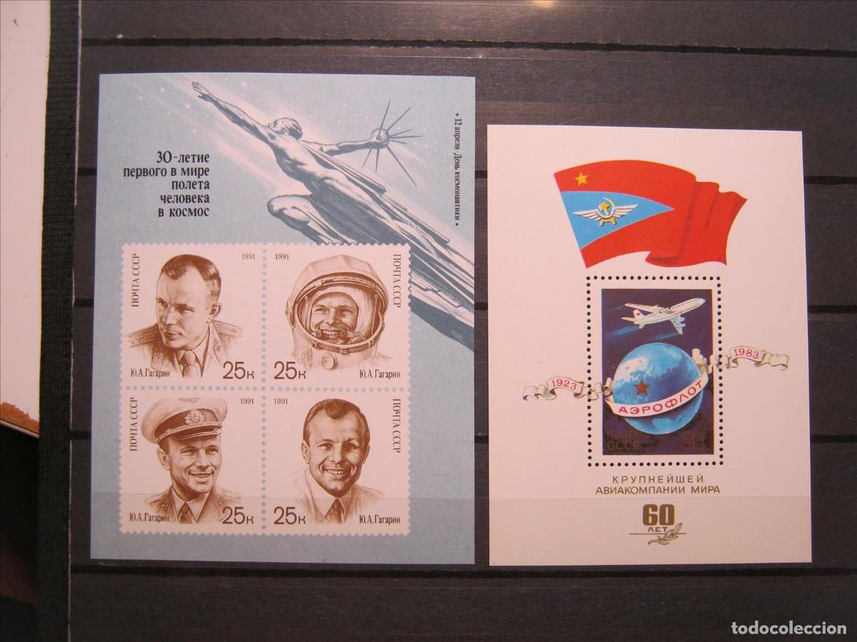 Sellos: RUSIA HOJAS BLOQUE HB YVERT 160 Y 217 MNH** SIN CHARNELA LUJO.