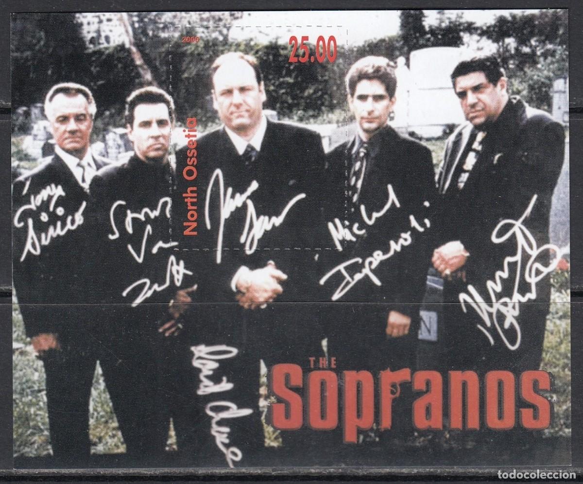 Sellos: NORTH OSSETIA 2000 SHEET MNH SOPRANOS LOS SOPRANO TV SERIES DE TELEVISION