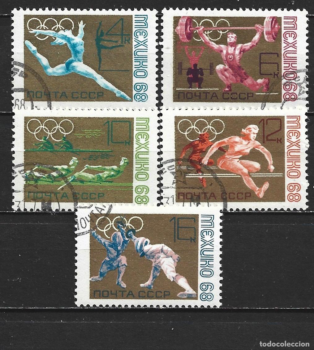 Sellos: RUSIA YVERT NUM. 3388/3392 SERIE COMPLETA USADA