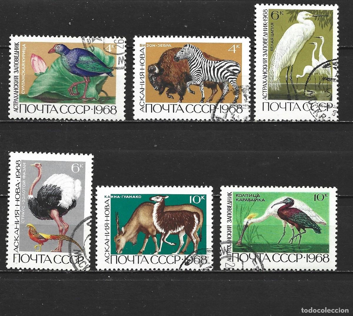 Sellos: RUSIA YVERT NUM. 3415/3420 SERIE COMPLETA USADA