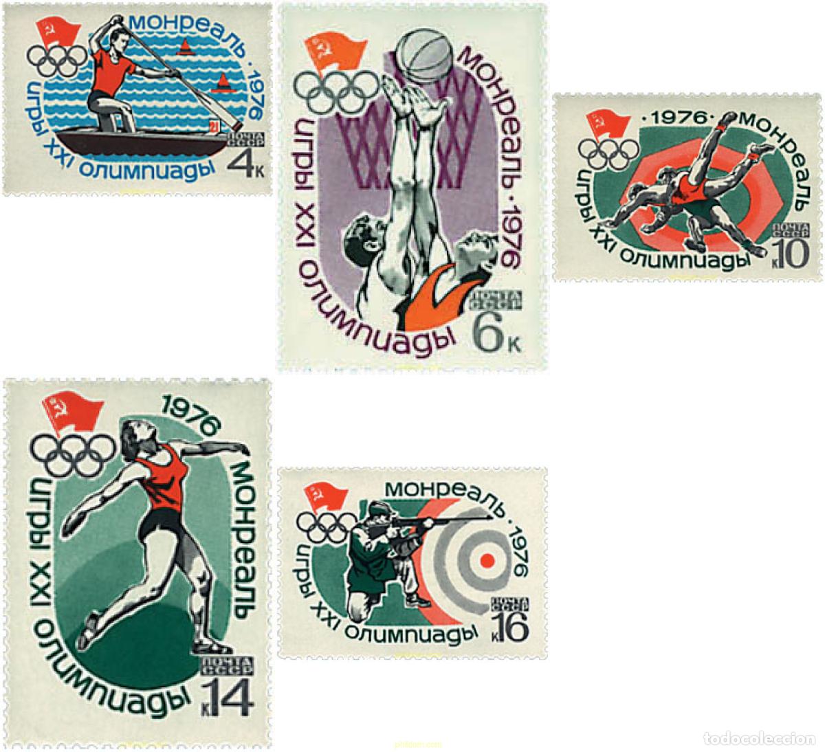 Sellos: 68832 MNH UNION SOVIETICA 1976 21 JUEGOS OLIMPICOS VERANO MONTREAL 1976