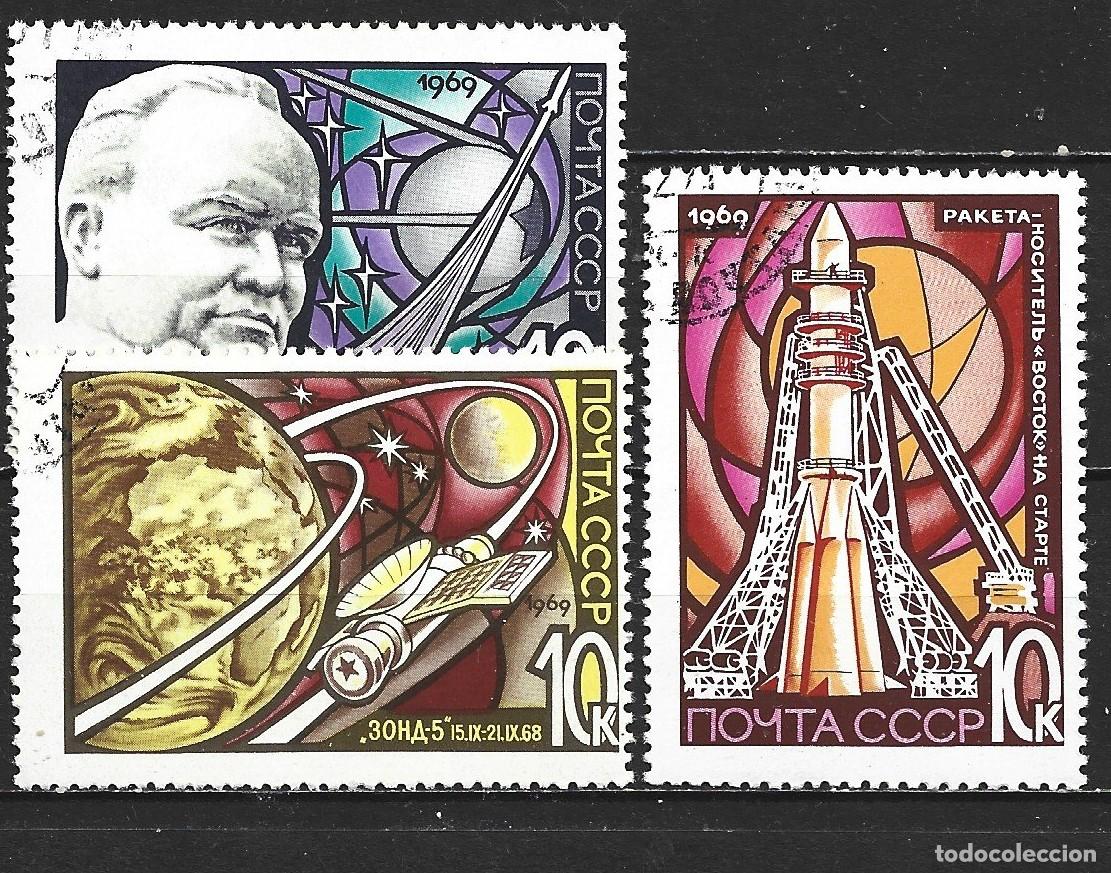 Sellos: RUSIA YVERT NUM. 3478/3480 SERIE COMPLETA USADA