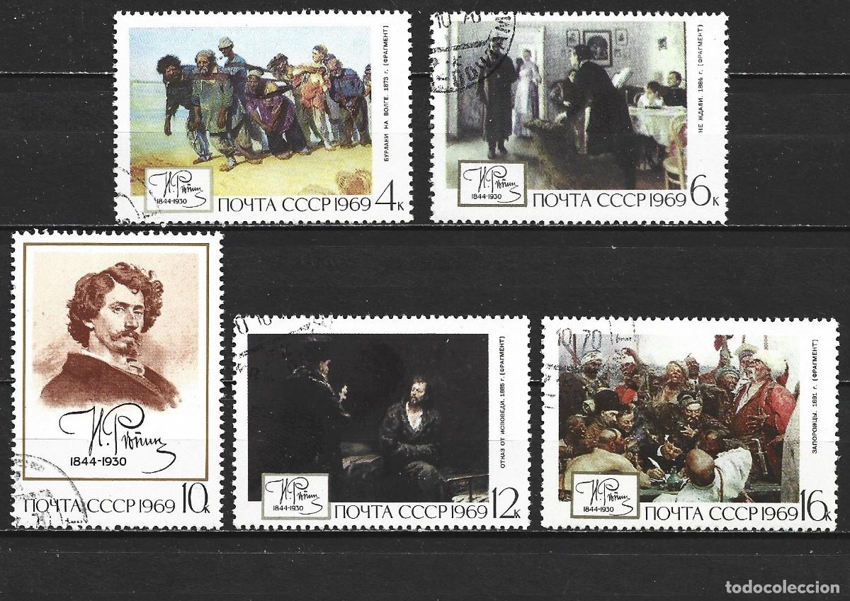 Sellos: RUSIA YVERT NUM. 3513/3517 SERIE COMPLETA USADA