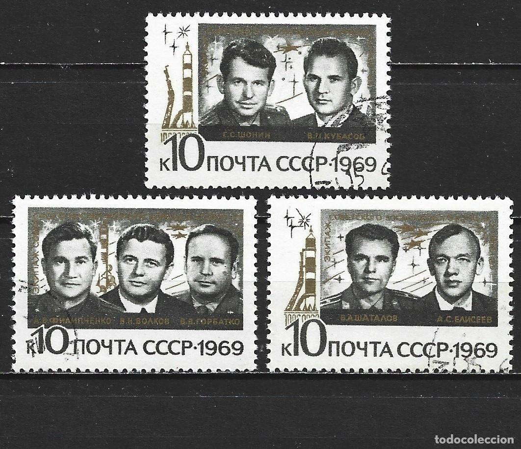 Sellos: RUSIA YVERT NUM. 3542/3544 SERIE COMPLETA USADA