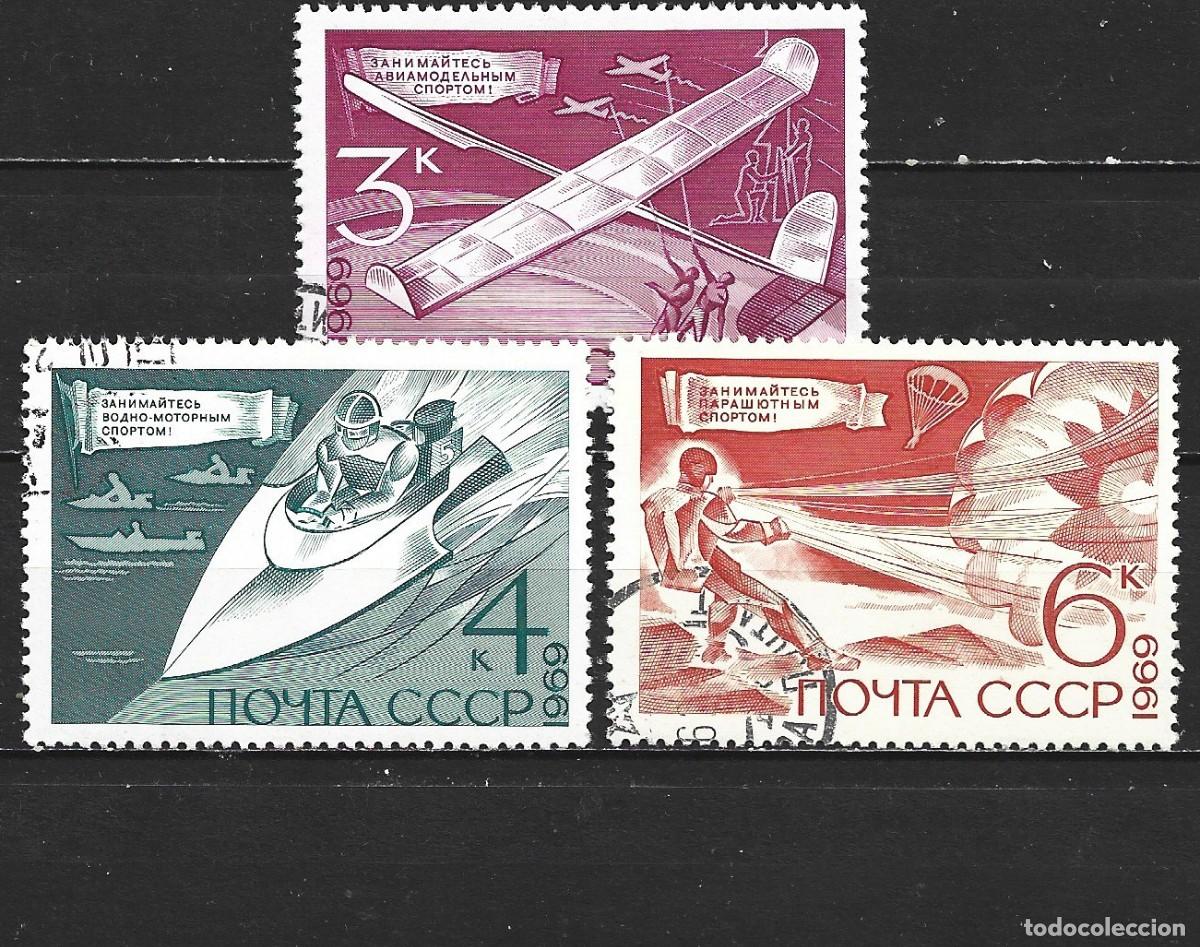 Sellos: RUSIA YVERT NUM. 3568/3570 SERIE COMPLETA USADA