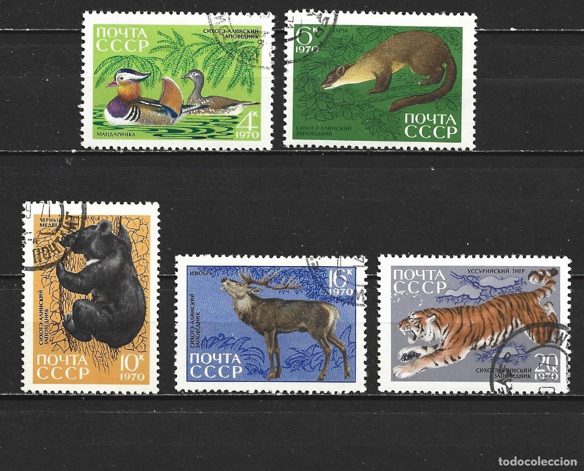 Sellos: RUSIA YVERT NUM. 3644/3648 SERIE COMPLETA USADA