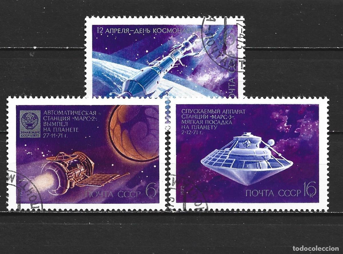 Sellos: RUSIA YVERT NUM. 3825/3827 SERIE COMPLETA USADA