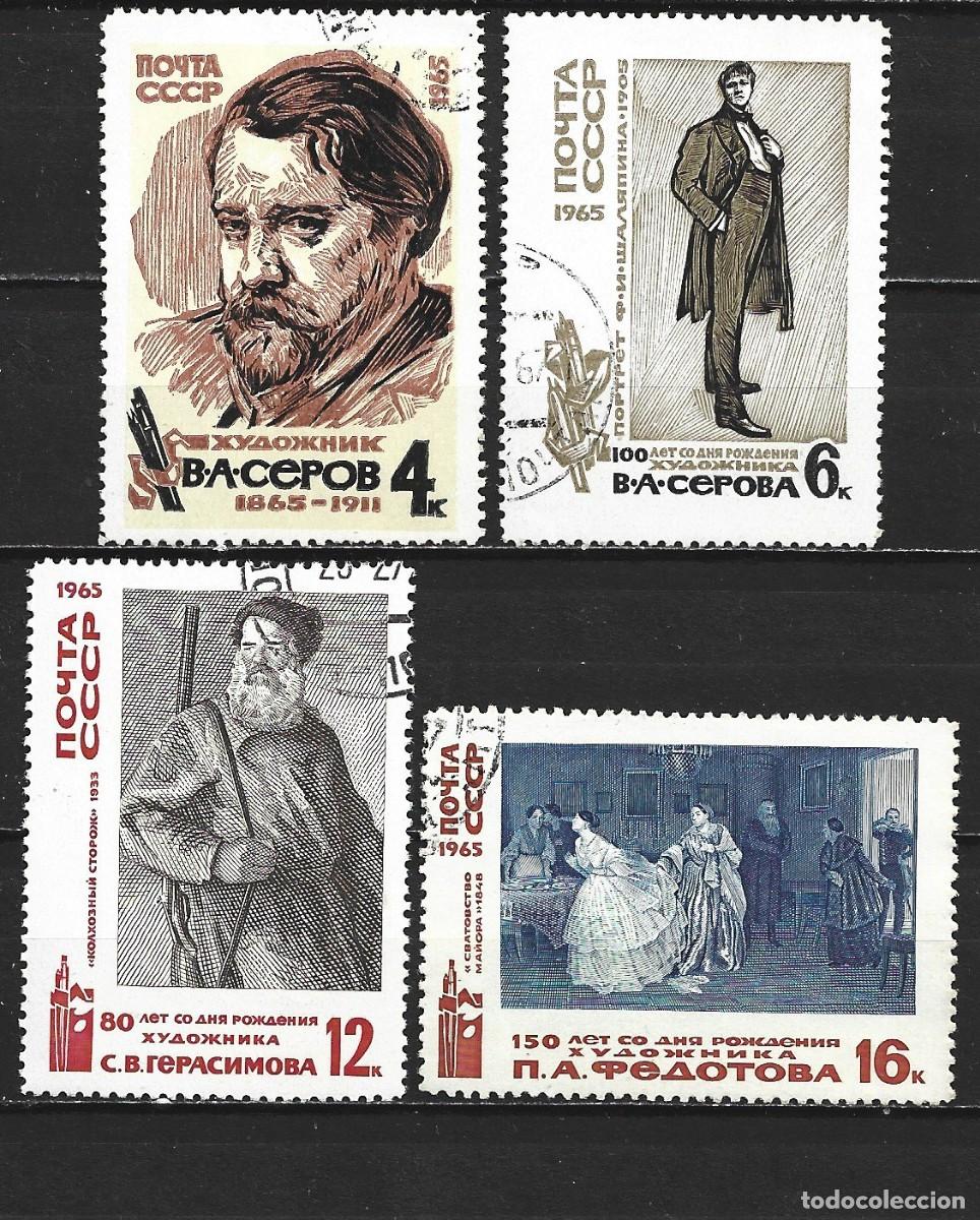 Sellos: RUSIA YVERT NUM. 2972/2975 SERIE COMPLETA USADA
